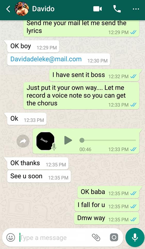This Young Man Claims He Wrote the Song “Assurance” For Davido, That He Deserves Some Accolades [Screen Shots]