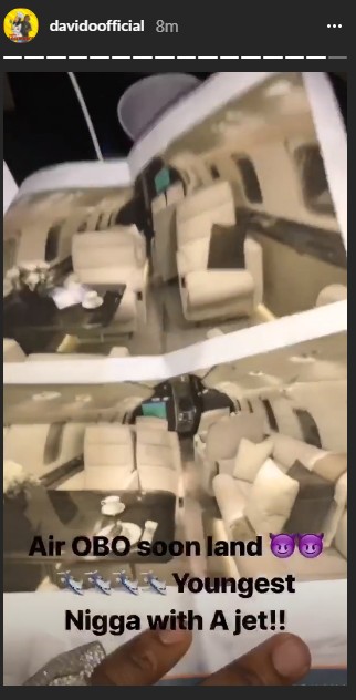 Air OBO!!! Davido Buys Private Jet, See the Confirmation Documents