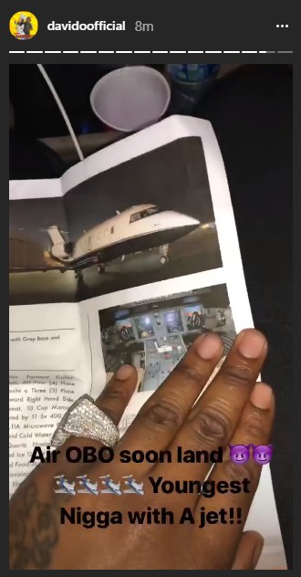 Air OBO!!! Davido Buys Private Jet, See the Confirmation Documents