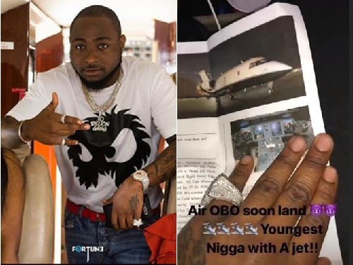 Finally, Davido Gets Delivery of His Private Jet In Lagos [Photo]