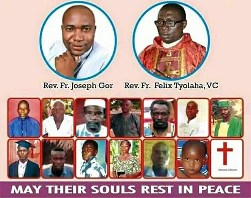 First Photos from the Ongoing Mass Burial Of Two Priests, 17 Parishioners Killed By Herdsmen In Benue State