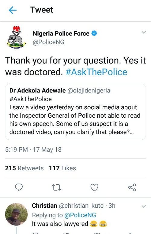 Nigerian Police Still Insists Viral Video of IGP Idris Was Doctored But Nigerians Did Buy It [Photos]