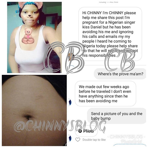 Nigerian Lady Claims She Is Pregnant For Kizz Daniel, Share Shocking Details [Photos]