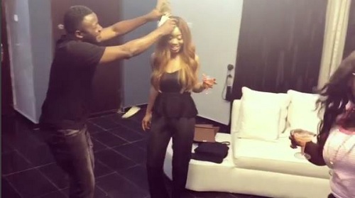 #BBNaija: MC Galaxy Showers Nina With Money As She Dances With Her Sisters [Video]