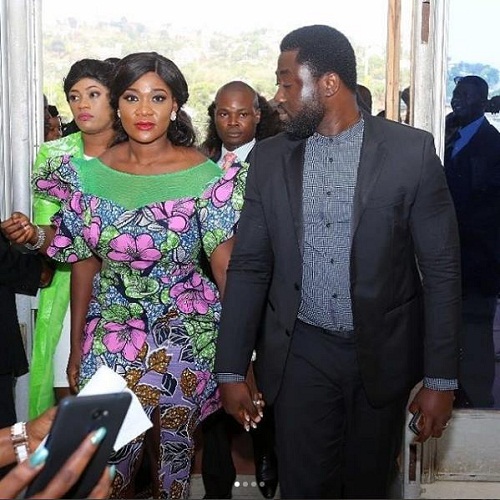Heart Melting Photos of Mercy Johnson and Husband as They Storm Sierra Leone for Inauguration Of New President  
