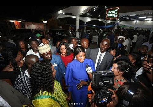 Heart Melting Photos of Mercy Johnson and Husband as They Storm Sierra Leone for Inauguration Of New President  