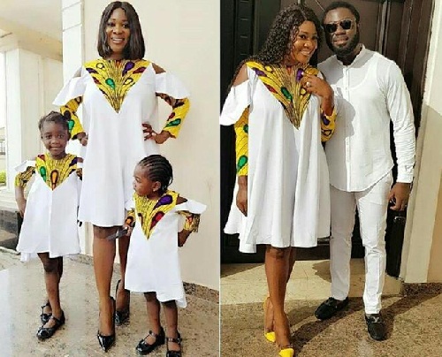 Mercy Johnson, Shares Lovely New Photos of Her Entire family in Matching Outfits