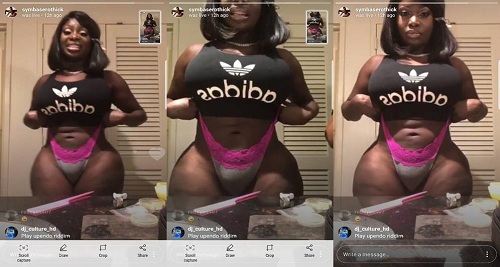 Instagram Curvy Model, Symba Flaunts Her Fat, Swollen Camel Toe and Gigantic Butt In New Photos