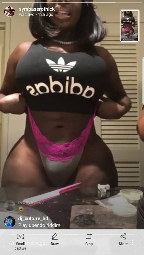 Instagram Curvy Model, Symba Flaunts Her Fat, Swollen Camel Toe and Gigantic Butt In New Photos