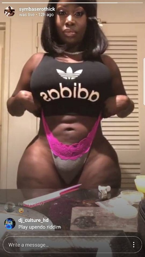 Instagram Curvy Model, Symba Flaunts Her Fat, Swollen Camel Toe and  Gigantic Butt In New Photos
