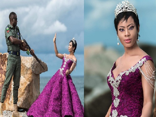 #BBNaija: Nina Poses with a Nigeria Policeman As She Drops Powerful Lines for Her Birthday [photos]