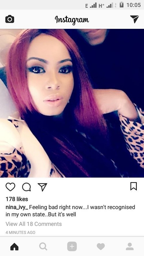 #BBNaija: “Feeling Bad Right Now” – Nina Says About Not Being Recognized In Imo State