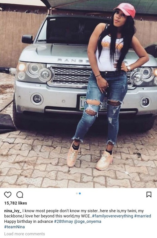 #BBNaija: Nina Shows off Her Beautiful Sister [photos]