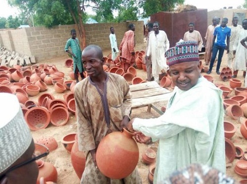 Popular Nigerian Governor Empowers Citizens with Clay Pots and Jars