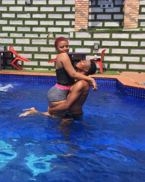 Nollywood Actress, Regina Daniels Goes Swimming With Rumoured Boyfriend [Photos]
