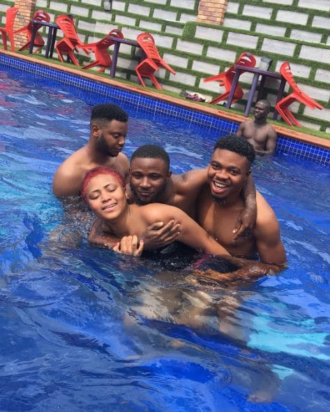 Nollywood Actress, Regina Daniels Goes Swimming With Rumoured Boyfriend [Photos]