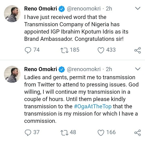 Author and lawyer, Bemigho Reno Omokri has reacted to the humiliating show of shame by the IG of Police in Kano on Monday. Idris who was present for the commissioning of the Force Technical Intelligence Unit could not read his own speech abt the event.