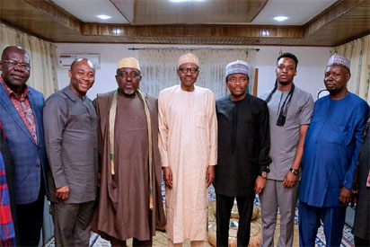 More Photos of Gov. Okorocha as He Visits President Buhari in Daura