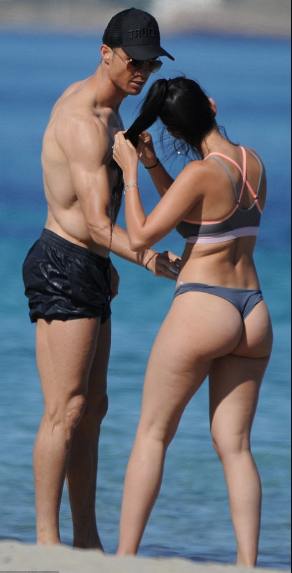 Cristiano Ronaldo And Girlfriend Georgina Rodriguez As They Holiday In Ibiza
