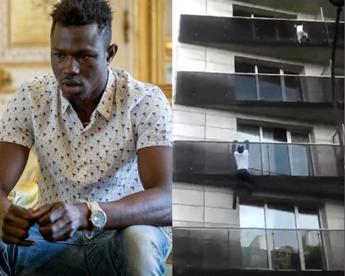 Brave African Scales Building To Rescue A Child Dangling From A Balcony [Video]