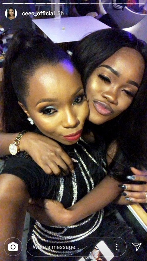 BBNaija: Cee-C, Bambam And Other Housemates Attend Teddy A’s Single Release Party [Photos]