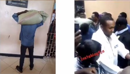 Thief Surrenders to the Police After A Bag Got Stuck To His Head