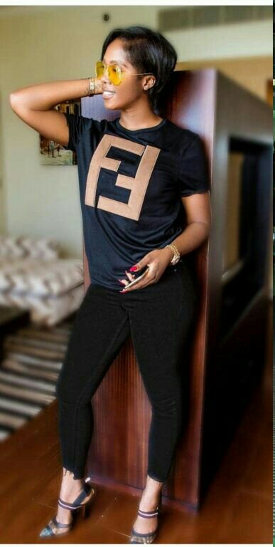 Battle Of The N248k Fendi Tee Shirt! Tiwa Savage Vs Wizkid Vs Chioma
