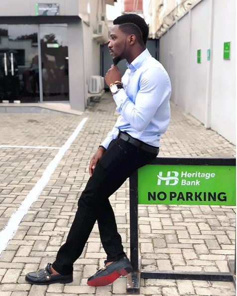 #BBNaija: Photos of Tobi Bakre as He ‘Returns’ To Former Working Place