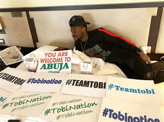 #BBNaija: Hard Working Tobi, Becomes The First Ex-Housemate To Be Verified On Instagram