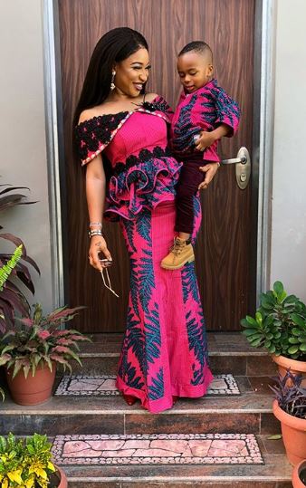 Photos of Tonto Dikeh as She Celebrates Children’s Day with Her Son, King Andre 