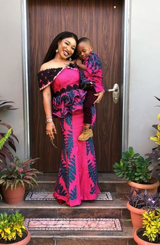 Photos of Tonto Dikeh as She Celebrates Children’s Day with Her Son, King Andre 