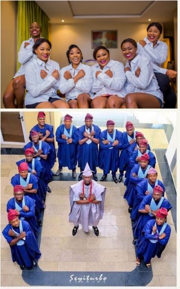 Wakanda Pose: The New Trending Pose At Nigerian Wedding Receptions [Photos]