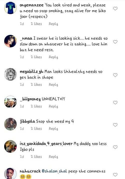 ‘Wizkid, You Look Sick, Stop Smoking’ — Concern Fans Reacts Over Wizkid’s New Photos