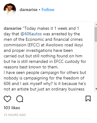Suspected Fearless Yahoo Boy Arrested At Club 57 by EFCC Cries Out From Prison