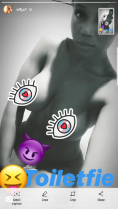 Maheeda Goes Exposes It All In Bathroom Selfies