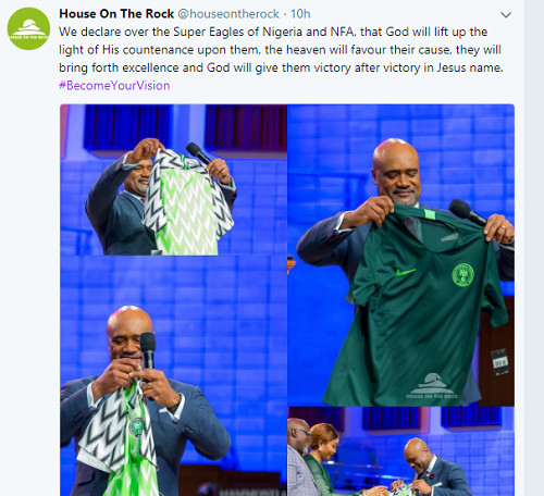 Russia 2018: Pastor Paul Adefarasin Prays For the Success of the Super Eagles