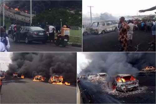 UPDATE: Lagos Tanker Explosion: 9 Confirmed Dead So Far, 53 Vehicles Burnt – LASEMA