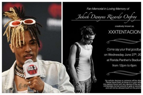 Murdered Rapper, XXXTentacion to Have an Open Casket Funeral
