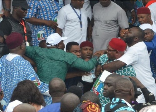 Photos of Delegates from Delta As They Exchanged Blows at the APC Convention [Photos]