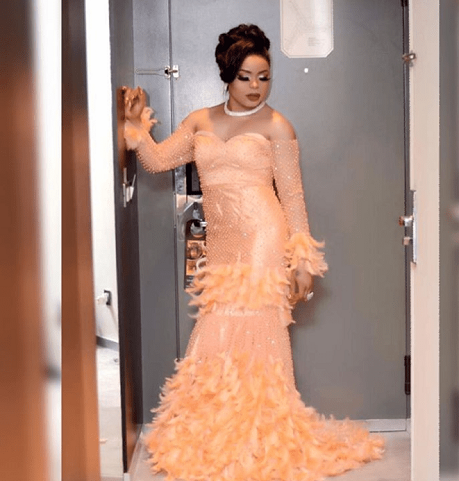 Check out Bobrisky’s Gorgeous Look to Tonto Dikeh’s Birthday Dinner, his/her breasts are growing very fast [Photos]