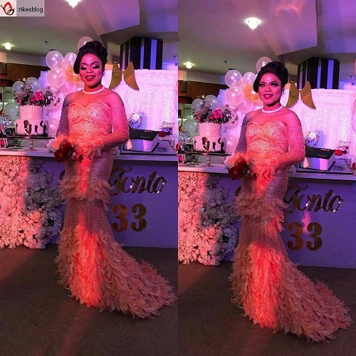 Check out Bobrisky’s Gorgeous Look to Tonto Dikeh’s Birthday Dinner [Photos]