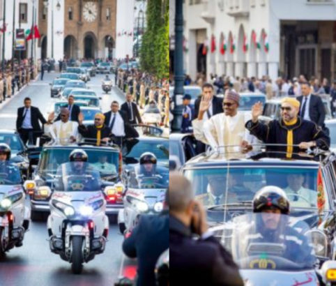 Photos of President Buhari As He Arrives Morocco [Photos]