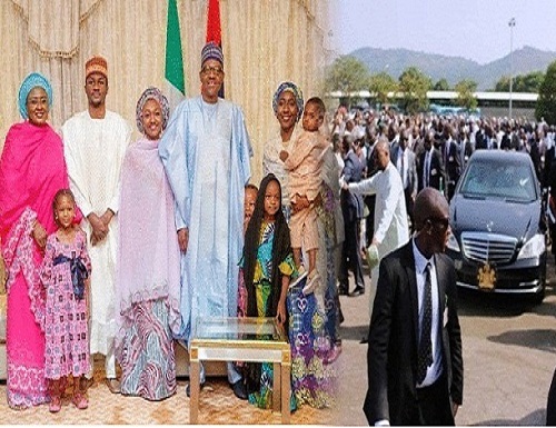 Lovely Photos of President Buhari and His Entire Family As They Celebrate Eidmubarak