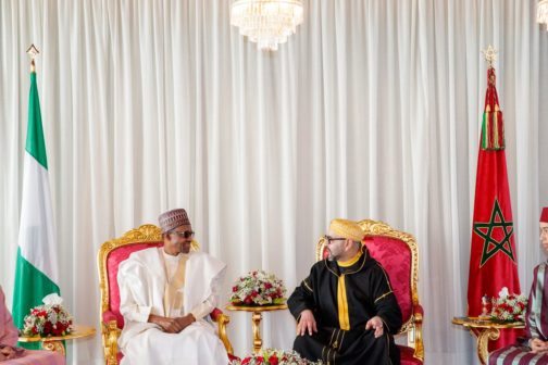 Photos of President Buhari As He Arrives Morocco [Photos]
