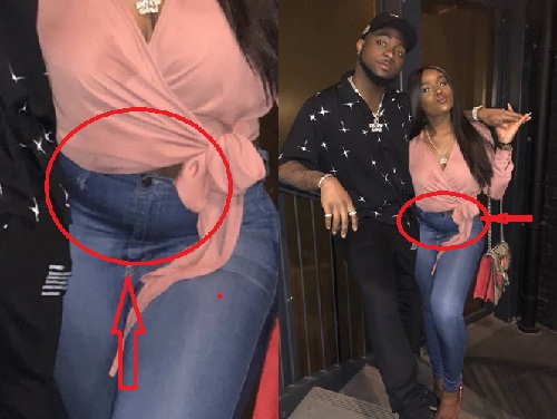 IS SHE PREGNANT? Chioma Allegedly Reveals Baby Bump As She Steps Out For A Date With Davido [Photos]