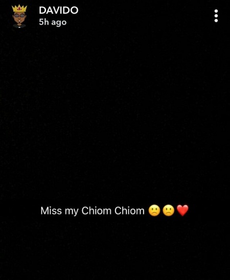 “I’m Miss my chiom chiom” -Davido says while in Cannes, France  