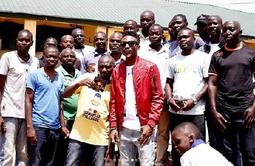 #BBNaija: 2017 BBN Winner, Efe Donates Classroom Desks to Primary Schools in Jos [Photos]