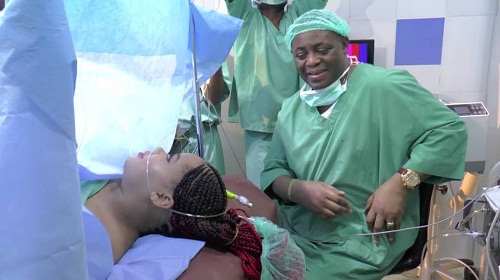 Happy Femi Fani-Kayode Shares Photos Of His Wife Delivering Their Baby [Photos]