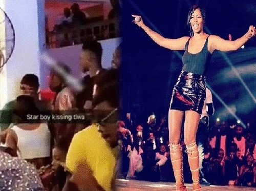 Finally, Wizkid Caught Passionately Kissing Tiwa Savage in A Club In Ghana [Photos/Video]