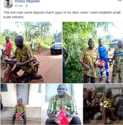 Devilish Elder, Caught Burying Charms in Young Man’s Land [Photos]